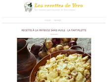 Tablet Screenshot of lesrecettesdevero.com